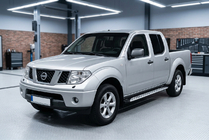 Nissan Navara 2006–2015 Sānu sliekšņi Shining V1 (2 gab., alumīnijs) foto 1