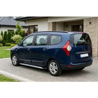 Sānu sliekšņi Shining V1 (2 gab., alumīnijs) Dacia Lodgy 2012–2022 foto 1