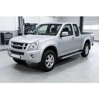 Sānu sliekšņi Shining V1 (2 gab., alumīnijs) Isuzu D-Max 2002–2011 foto 1