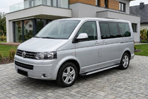 Volkswagen T5 2010–2015 Sānu sliekšņi Shining V1 (2 gab., alumīnijs) Īsā riteņu bāze foto 1