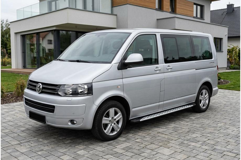 Volkswagen T5 2010–2015 Sānu sliekšņi Shining V1 (2 gab., alumīnijs) Īsā riteņu bāze Image
