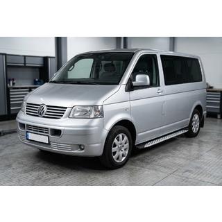 Sānu sliekšņi Shining V1 (2 gab., alumīnijs) Volkswagen T5 Caravelle 2004–2010 foto 1