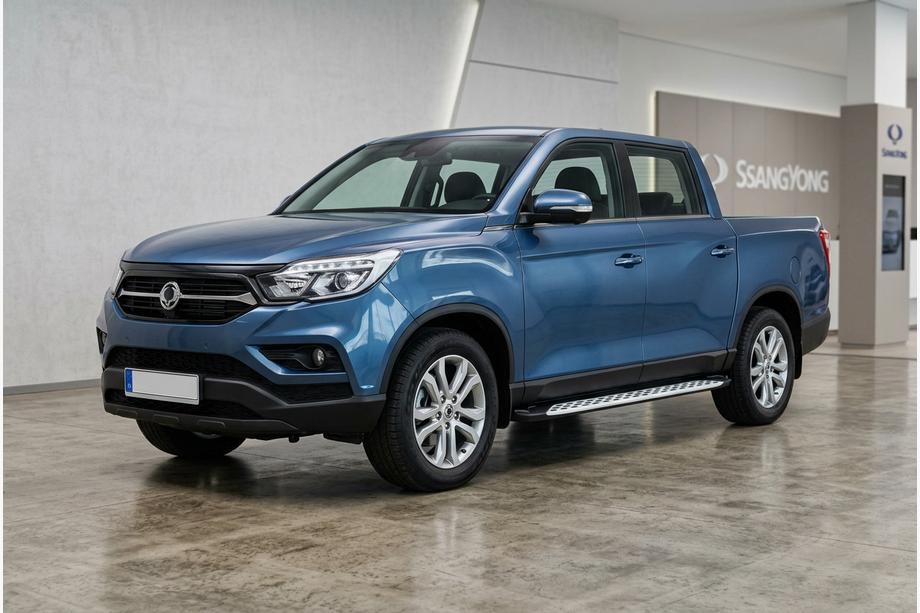 SsangYong Musso II 2018– Sānu sliekšņi Shining V1 (2 gab., alumīnijs) Image