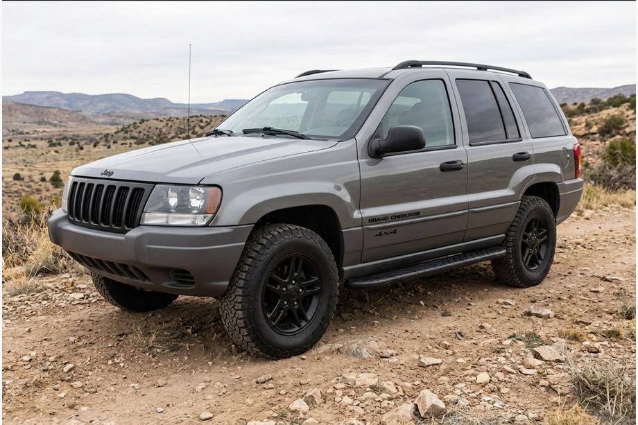 Jeep Grand Cherokee WJ 1999–2004 Sānu sliekšņi Bosphore Black (2 gab., alumīnijs) Foto 1