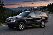 Jeep Grand Cherokee WJ 1999–2004 Sānu kāpšļi Tayga Black (2 gab., alumīnijs) foto 1
