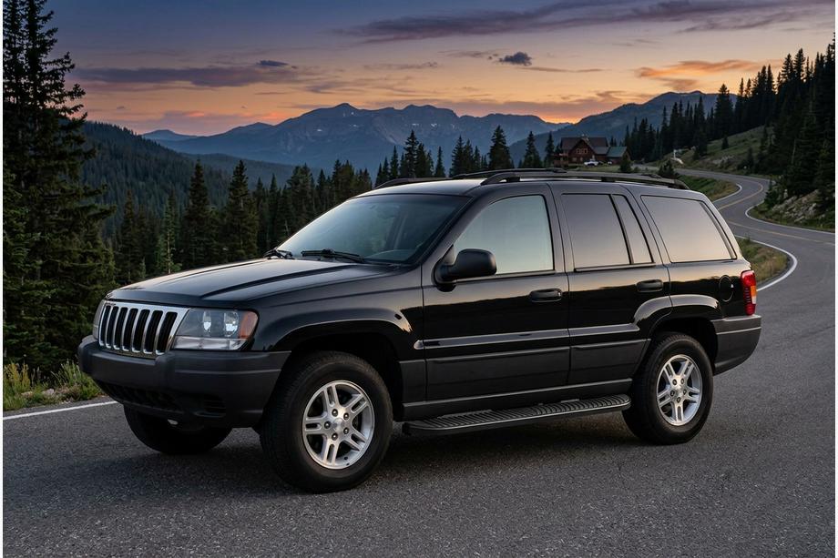 Jeep Grand Cherokee WJ 1999–2004 Sānu kāpšļi Tayga Black (2 gab., alumīnijs) Image