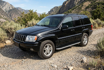 Jeep Grand Cherokee WJ 1999–2004 Sānu sliekšņi Tayga Grey (2 gab., alumīnijs) foto 1