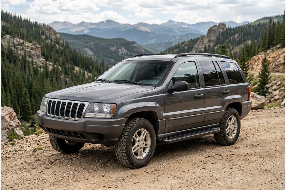 Jeep Grand Cherokee WJ 1999–2004 Sānu sliekšņi Allmond Black (2 gab., alumīnijs) Image