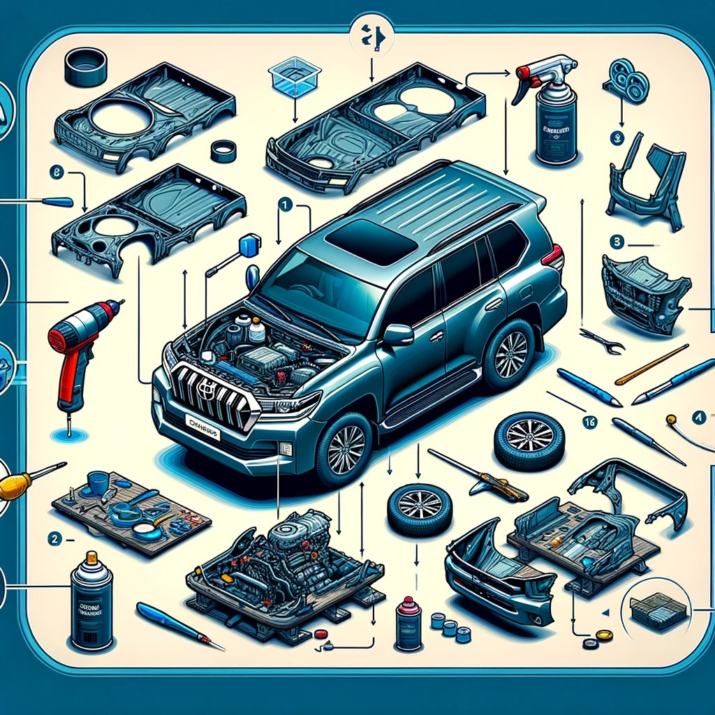 Virsbūves komplekta uzstādīšana kļūst vienkāršāka Toyota Land Cruiser 200