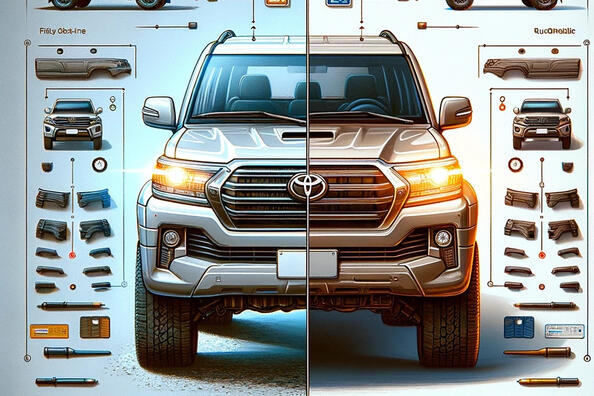 Oriģinālie pret repliku virsbūves komplektiem Toyota Land Cruiser 200: kas labāks?