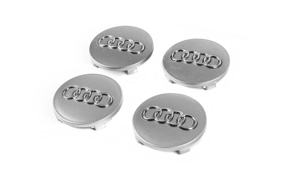 Audi Disku centra vāciņi 60/58 mm pelēki ad5957s (4 gab.) Image