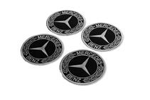 Mercedes-Benz Uzlīmes disku centrālajiem vāciņiem 90 mm (4 gab.) foto 1
