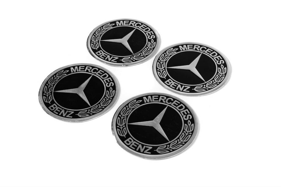 Mercedes-Benz Uzlīmes disku centrālajiem vāciņiem 90 mm (4 gab.) Image