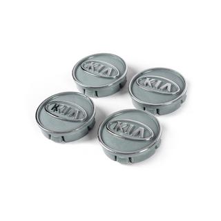 Diska centrālie vāciņi pelēki kia60tur-sir (59 mm / 55 mm, 4 gab.) foto 1