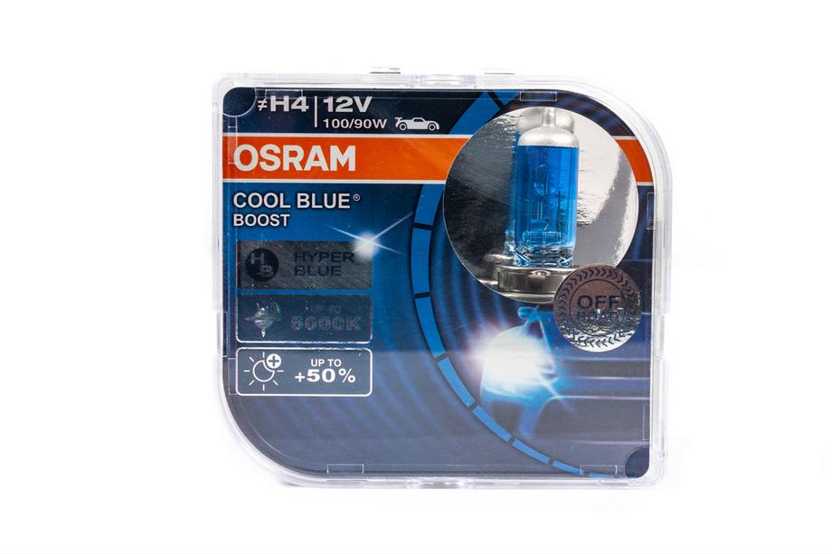Osram H4 100/90W Cool Blue Hyper 62193CBB priekšējo lukturu spuldzes (2 gab.) Image