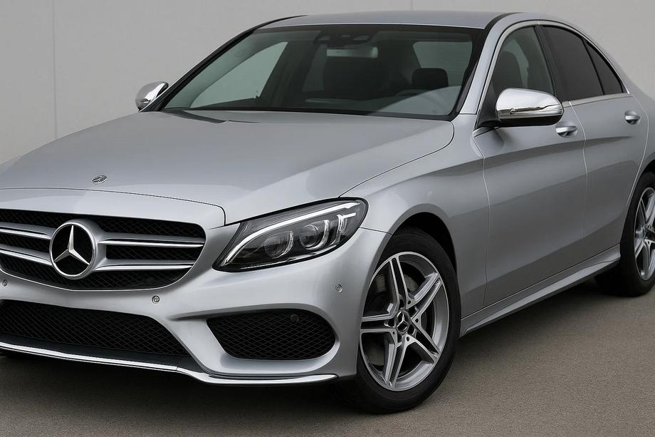 Mercedes C-class W205 2014–2021 Spoguļu uzlikas (2 gab., nerūsējošais tērauds) Foto 3