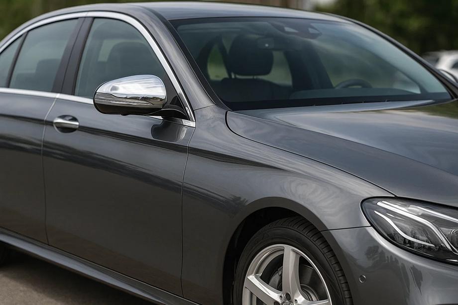 Mercedes E-klase W213 2016–2023 Spoguļu uzlikas (2 gab., nerūsējošais tērauds) Image