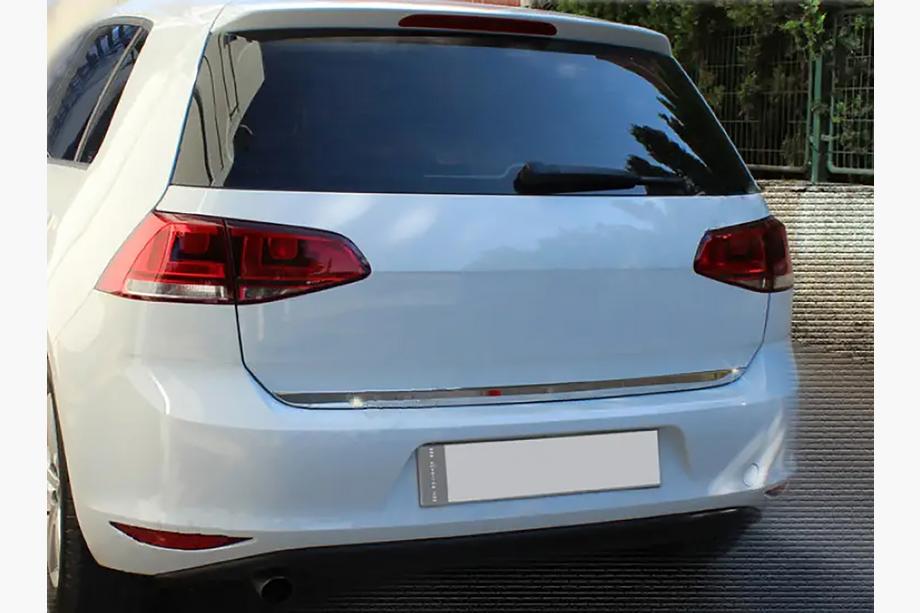 Volkswagen Golf 7/E-Golf 2012–2020 Bagāžnieka malas uzlika HB (nerūsējošais tērauds) Foto 4