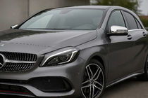 Mercedes A-class W176 2012–2018 Spoguļu uzlikas (2 gab., nerūsējošais tērauds) foto 1