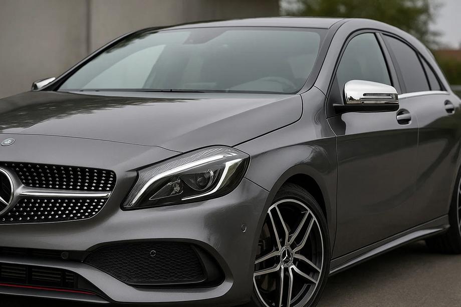 Mercedes A-class W176 2012–2018 Spoguļu uzlikas (2 gab., nerūsējošais tērauds) Image