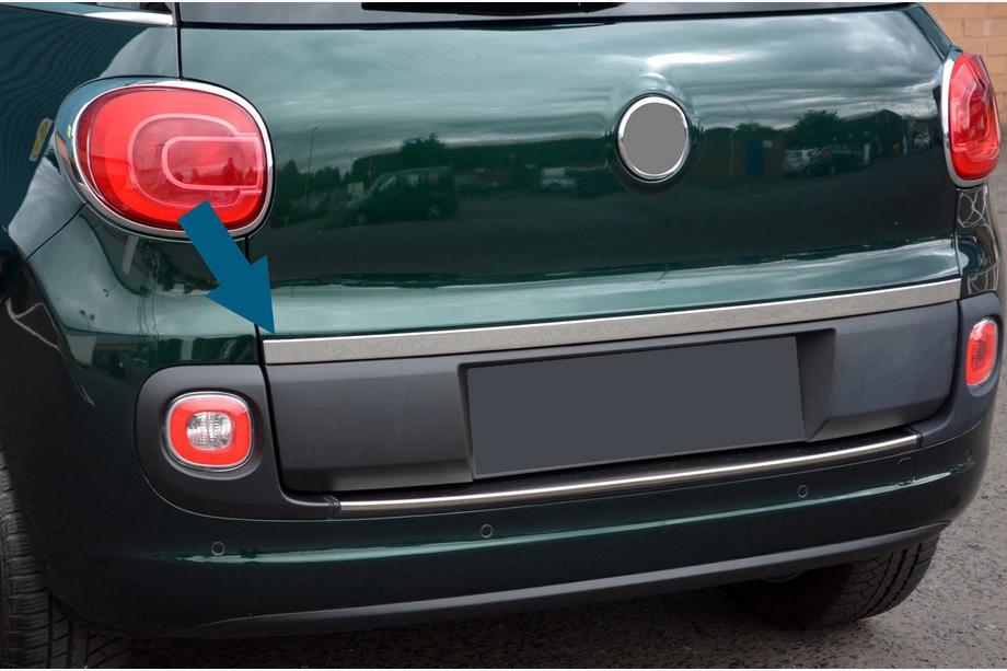 Fiat 500/500L 2013–2022 Nerūsējošā tērauda līste virs numura zīmes (500L) Image