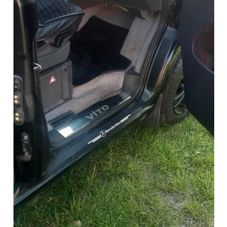 Carmos V1 iekšējo durvju sliekšņu uzlikas (3 gab., nerūsējošais tērauds) foto 1