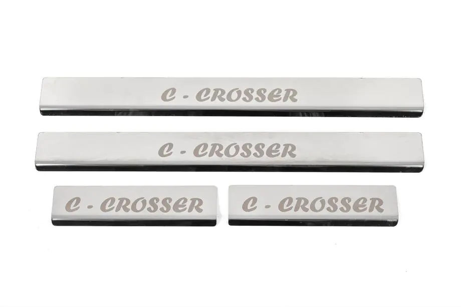 Citroen C-Crosser 2007–2013 Sliekšņu uzlikas (4 gab., nerūsējošais tērauds) Foto 3