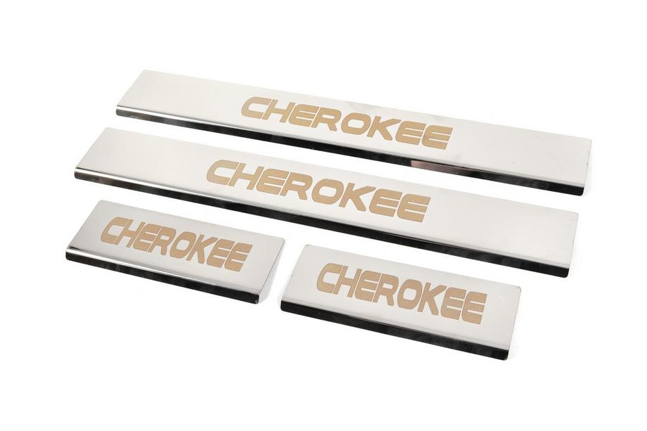 Jeep Grand Cherokee WK2 2010–2021 Sliekšņu uzlikas V-2 (4 gab., nerūsējošais tērauds) Foto 2