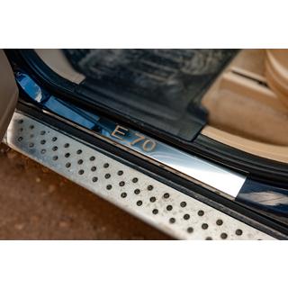 Nerūsējošā tērauda sliekšņu uzlikas (4 gab.) BMW X5 E70 2007–2013 foto 1