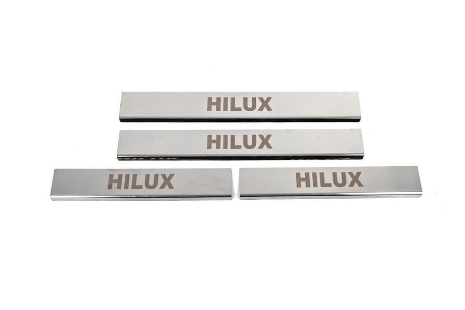 Toyota Hilux 2015– Nerūsējošā tērauda sliekšņu uzlikas (4 gab.) Image