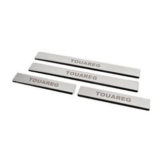 Carmos V1 nerūsējošā tērauda sliekšņu uzlikas (4 gab.) Volkswagen Touareg 2010–2018 foto 2