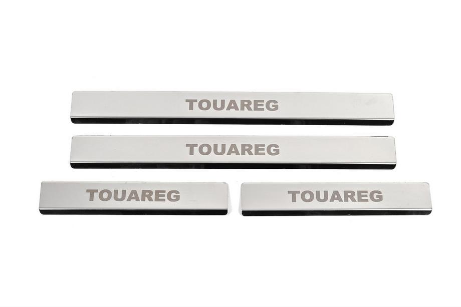 Volkswagen Touareg 2010–2018 Carmos V1 nerūsējošā tērauda sliekšņu uzlikas (4 gab.) Image