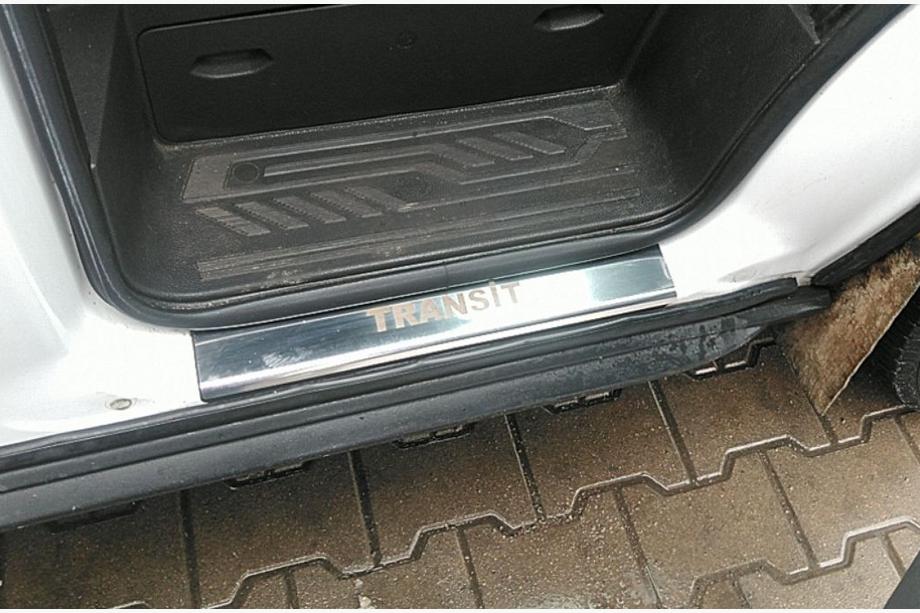 Ford Transit 2014– Sliekšņu uzlikas (2 gab., nerūsējošais tērauds) Image