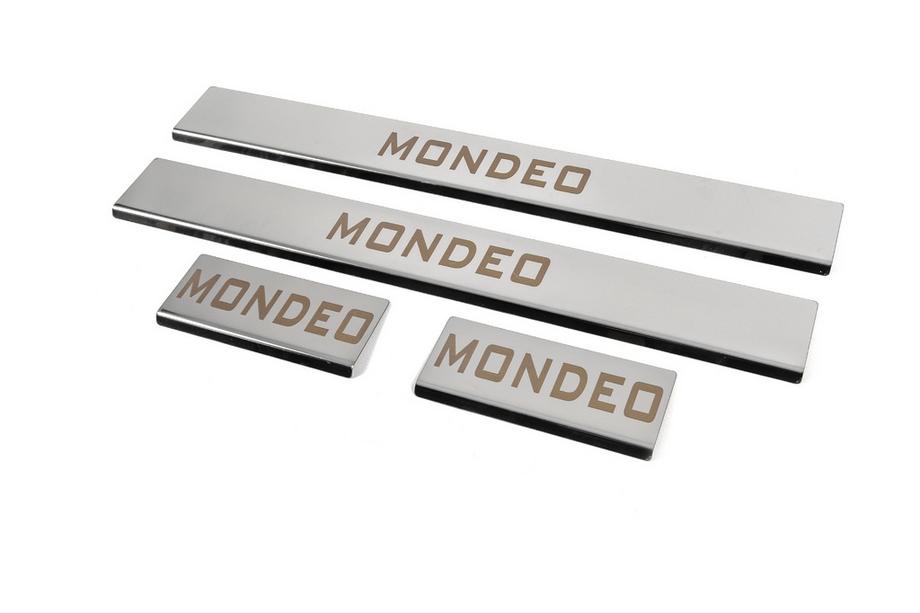 Ford Mondeo 2014–2022 Nerūsējošā tērauda sliekšņu uzlikas (4 gab.) Foto 2