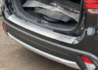 Mitsubishi Outlander 2012–2021 Aizmugurējā bufera aizsarguzlika 2015-2021 Carmos (nerūsējošais tērauds) foto 1