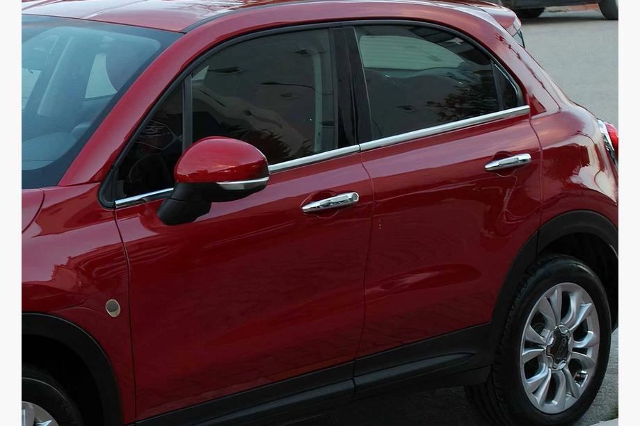 Fiat 500X 2014–2024 Nerūsējošā tērauda logu līstes (4 gab.) Image