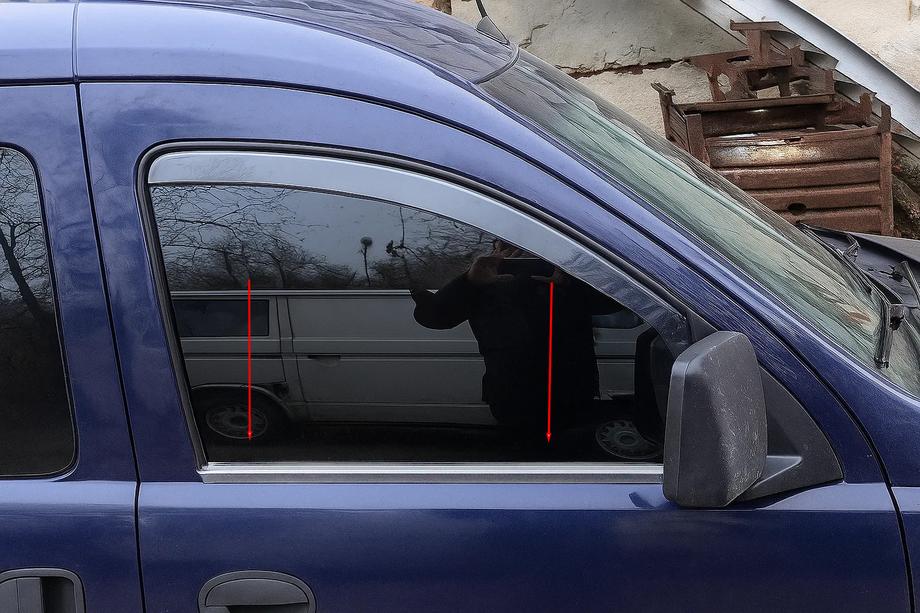 Opel Combo 2002–2012 Logu līstes (2 gab., nerūsējošais tērauds) Image