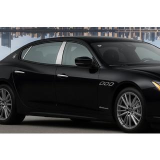 Nerūsējošā tērauda durvju statņu uzlikas (4 gab.) Maserati Quattroporte 2013–2023 foto 1