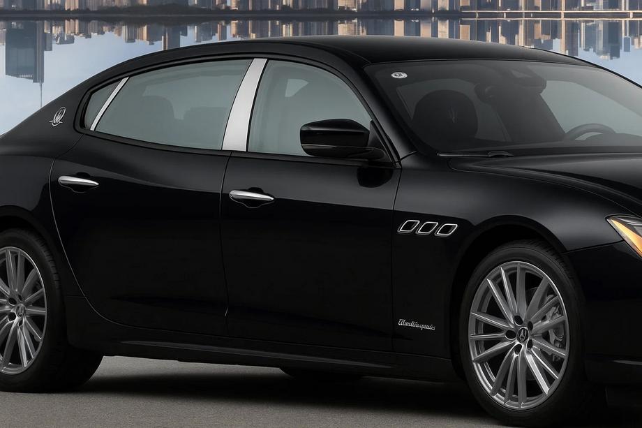 Maserati Quattroporte 2013–2023 Nerūsējošā tērauda durvju statņu uzlikas (4 gab.) Image