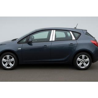 Hroma durvju statņu uzlikas (HB/SD) (6 gab., nerūsējošais tērauds) Opel Astra J 2009–2015 foto 1