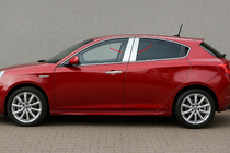 Alfa Romeo Giulietta 2010–2020 Nerūsējošā tērauda durvju statņu uzlikas (4 gab.) foto 1