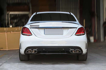 Mercedes C-class W205 2014–2021 Virsbūves komplekts ar difuzoru (AMG C63-designs 2018-2021) foto 4