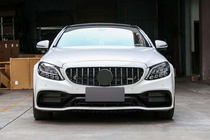 Mercedes C-class W205 2014–2021 Virsbūves komplekts ar difuzoru (AMG C63-designs 2018-2021) foto 5