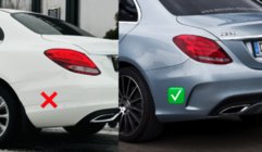 Mercedes C-class W205 2014–2021 Virsbūves komplekts ar difuzoru (AMG C63-designs 2018-2021) foto 6