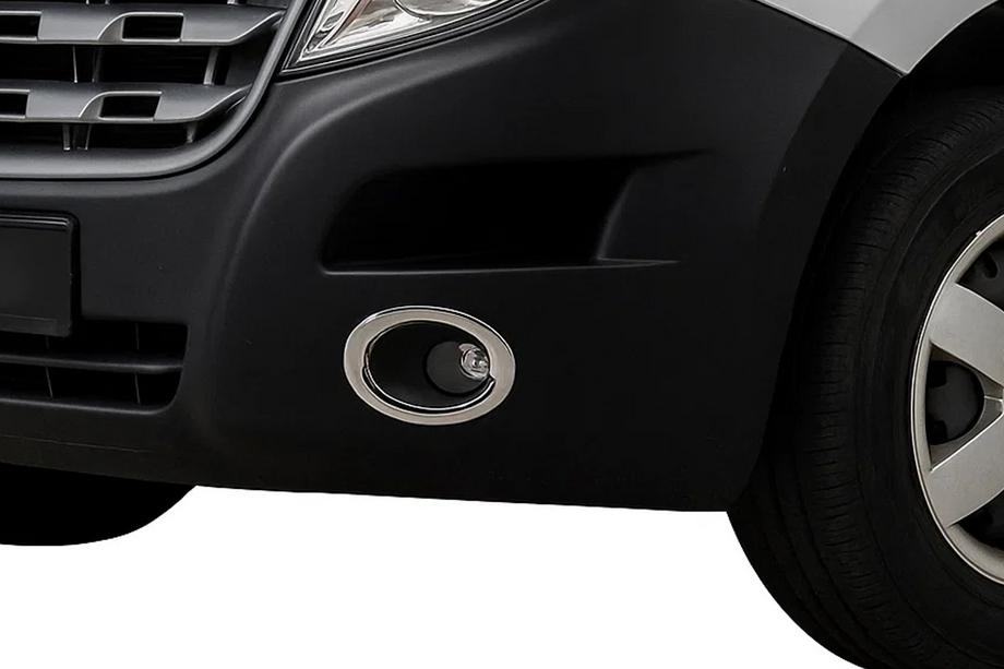 Nissan NV400 2010–2024 Hroma uzlikas miglas lukturiem Carmos (2 gab., nerūsējošais tērauds) Image