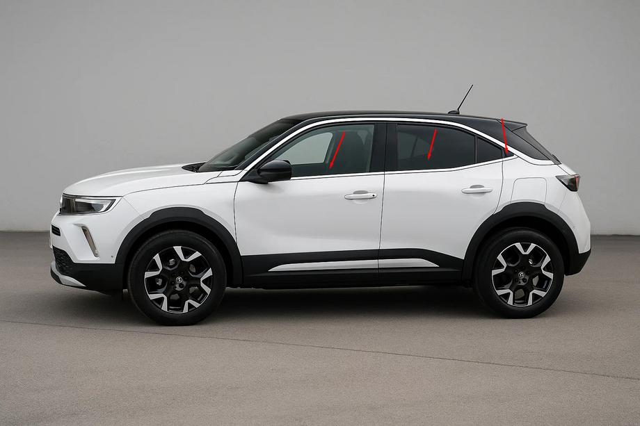 Opel Mokka 2021– Logu apmales (6 gab., nerūsējošais tērauds) Image