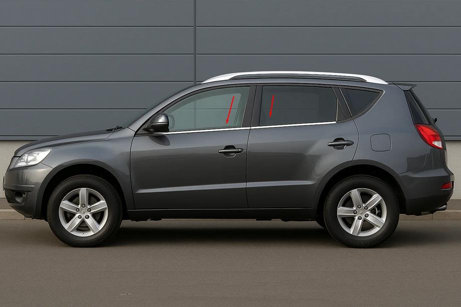Geely Emgrand X7 2011– Logu apmales (4 gab., nerūsējošais tērauds) Image