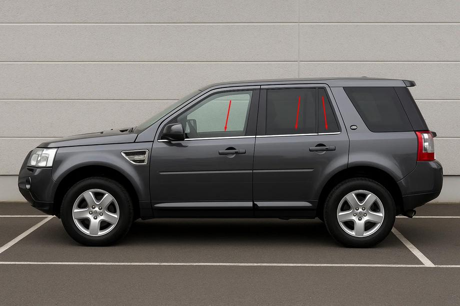 Land Rover Freelander II 2006–2014 Logu apmales (6 gab., nerūsējošais tērauds) Image