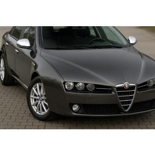 Sānu spoguļu uzlikas (2 gab., nerūsējošais tērauds) Carmos Alfa Romeo 159 2005–2011 foto 1