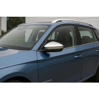 Sānu spoguļu uzlikas (2 gab., nerūsējošais tērauds) Carmos Skoda Kamiq 2019– foto 1